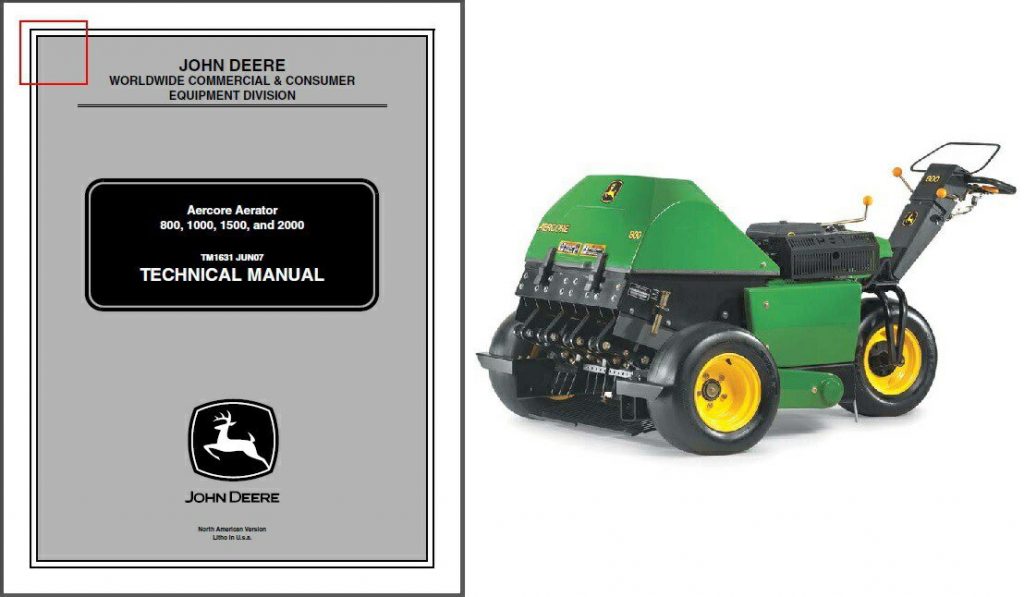 John Deere 800 Aercore Aerator Service Manual Download John Deere