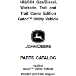 John Deere Gator 4x2 6x4 Utility Vehicle Parts Manual Download